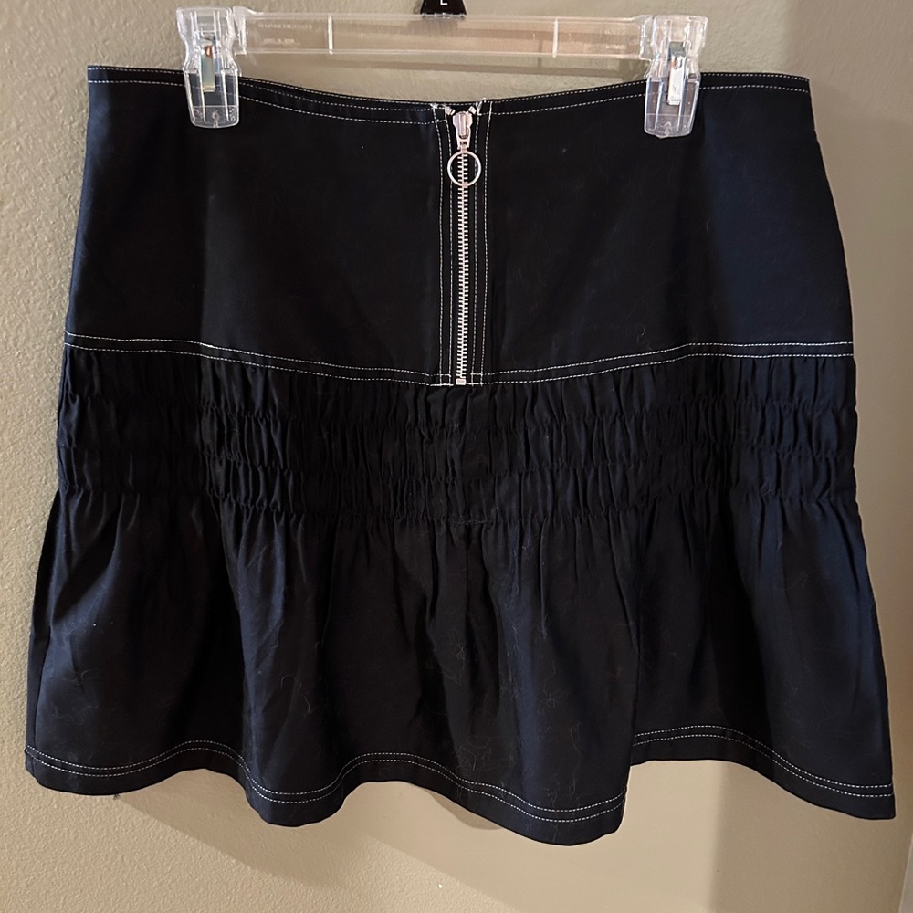 NWT ASOS Black ruched skirt